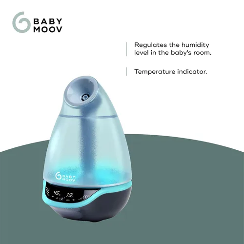 Miniatura 3 de Babymoov Hygro Plus Humidificador de niebla fría 3 en 1, control de humedad, luz nocturna multicolor y difusor de aceites esenciales, fácil uso