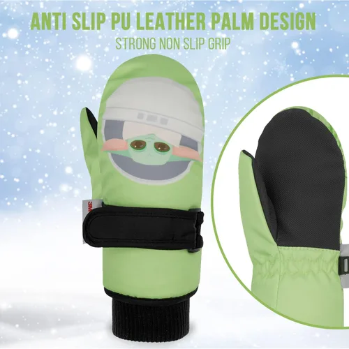 Miniatura 3 de Disney Guantes de Mickey Mouse para niños de 2 a 4 años guantes impermeables para niños pequeños guantes de nieve de Mickey para niños guantes