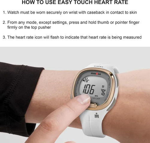 Miniatura 7 de Timex Ironman Triathlon Transit+ Reloj con seguimiento de actividad y frecuencia cardíaca de 33 mm