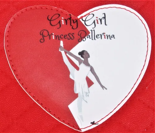 Miniatura 4 de Girly Girl Princess Ballerina - Belleza afroamericana - Caja de joyería musical rojoblanco