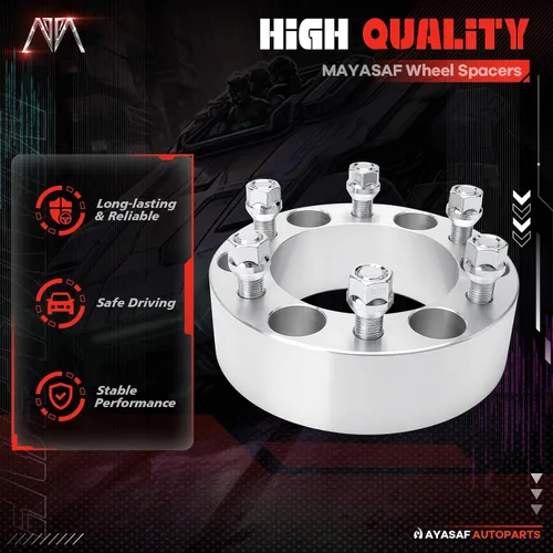 Miniatura 5 de [2 pulgadas de grosor, paquete de 4, 6 agarraderas] Espaciadores de rueda para Chevy (GMC) 1500/C2500/K2500, Tahoe/Astro/Yukon (XL)/Avalanche