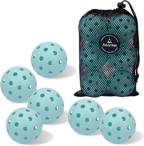 Miniatura 16 de Pickleball Balls 6 Pack 12 Pack- 40 Holes Outdoor Pickleball with Bag, Perfectly Balanced, High Bounce, Crack-Resistance，USAPA Standard - Multiple