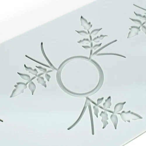 Miniatura 4 de Moldes de silicona 3D de hojas huecas para chocolate, molde de panal, abeja, caramelo, patrón de flores, molde para fondant, decoración de tartas