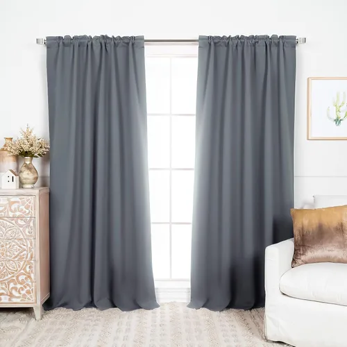 Miniatura 25 de Best Home Fashion Paneles de Cortinas Opacas Premium - Tratamiento de Ventana con Aislamiento Térmico Sólido Cortinas Opacas para Dormitorio