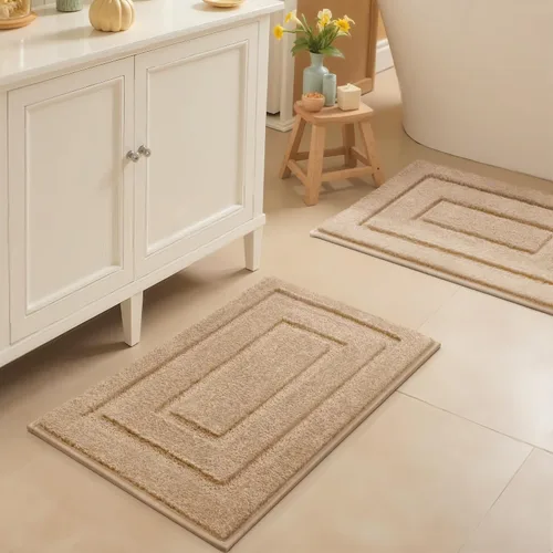 Miniatura 57 de GRANNY SAYS Alfombras de baño antideslizantes, lavables, extra suaves y absorbentes de agua para baño, alfombra de baño peluda de felpa, alfombra