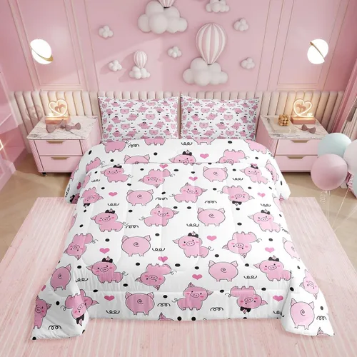 Miniatura 8 de Erosebridal Edredón de Gatos Lindos para Niños con Líneas de Arcoíris Neón, Juego de Ropa de Cama Individual para Niñas, Niños y Adolescentes, Gatos