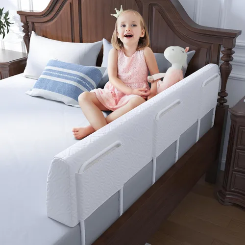 Miniatura 8 de FigTime Protector de cama para niños pequeños, riel de cama de espuma para niños pequeños, protector de riel de cama para niños pequeños, riel
