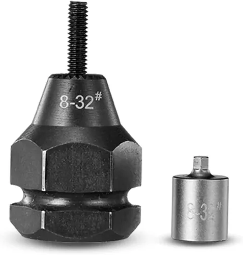 Miniatura 14 de 10-24 Cabeza de pistola de tuerca de remache autobloqueante (1pc) uso para pistola de tuerca de remache LM08/LM09