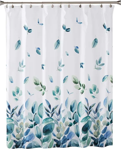 Miniatura 27 de SKL Home by Saturday Knight Ltd. Cortina de ducha de tela Hopscotch, color gris, 72x72 pulgadas Hopscotch (gris)