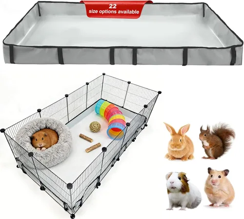 DZWLKJ Forro de jaula de conejillo de indias, base impermeable y lavable, 28 x 56 pulgadas, adecuado para conejos, chinchillas, erizos, hurones y
