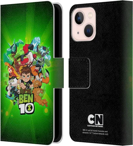 Miniatura 8 de Head Case Designs Officially Licensed Ben 10: Animated Series Alien Graphics Leather Wallet Case Compatible with Apple iPhone 13 Mini