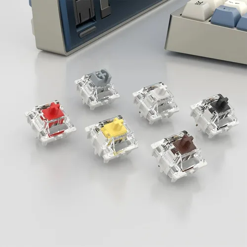 Miniatura 6 de Gateron - Interruptores G Silver Pro 3.0 de 5 pines prelubricados RGB SMD Lineal a prueba de polvo, interruptor de resorte único para teclado