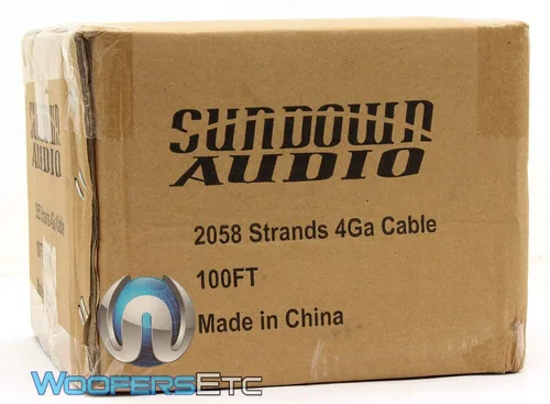 Miniatura 3 de 2058 hebras negras - Sundown Audio 100 pies 4 AWG cable de alimentación