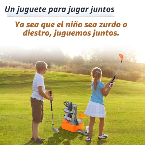 Miniatura 6 de iPlay, iLearn - Juego de juguetes de golf para niños con cabezal izquierdo y derecho, juguete deportivo para niños de 3 a 5 años, juego de golf