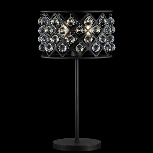 Miniatura 8 de JONATHAN Y Lámpara de mesa de 22.5 pulgadas de bronce aceitado con 2 luces de cristal y hierro, moderna lámpara de mesita de noche glamorosa