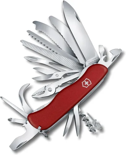 Miniatura 4 de Victorinox Work Champ - Cuchillo suizo del ejército, cuchillo de bolsillo de 21 funciones de fabricación suiza, multiherramienta con hoja grande