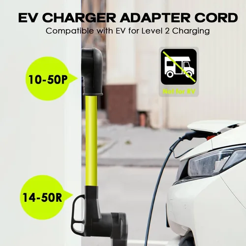 Miniatura 2 de Cable adaptador del cargador EV Campzlly, adaptador NEMA 10-50P a 14-50R, enchufe de 50A a 4 clavijas hembra, compatible con EV para carga de nivel
