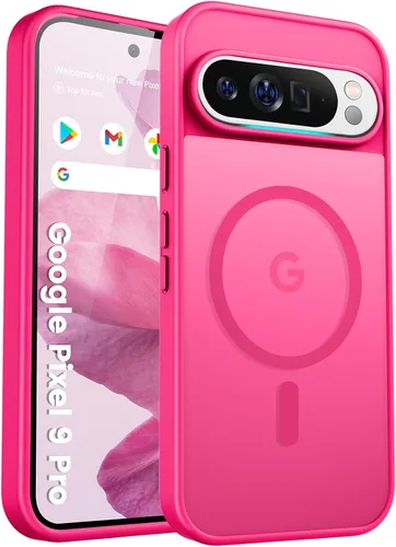 Miniatura 91 de Funda para teléfono Google Pixel 9 Pro XL, Compatible con Magnético, Protección contra Caídas de Grado Militar Translúcida Mate Resistente a Golpes