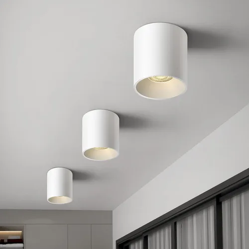 Miniatura 11 de OKELI Lámpara de Techo LED Moderna de Montaje al Ras COB 20W 4000K Luces de Techo Cilíndricas, Lámparas de Iluminación Regulables para Pasillo