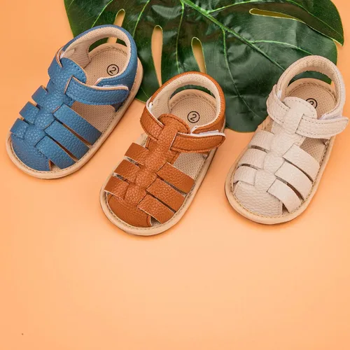 Miniatura 2 de Babelvit Infant Baby Girls Boys Soft Summer Sandals Casual Dress Shoe Anti Slip Rubber Sole Outdoor Flats Toddler First Walker Shoes