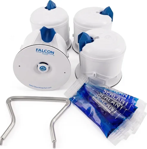 WaterFree - Cartucho urinario (4 unidades) - Falcon + Sloan WES-150 FWFC Compatibilidad universal - Incluye cartucho urinario sin agua, sellador