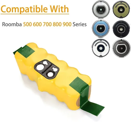 Miniatura 2 de ANTRobut 4500mAh 14.4V NI-MH Batería de repuesto para iRobot Roomba R3 500 600 700 800 900 Series Robot Aspirador (con piezas de repuesto roomba)