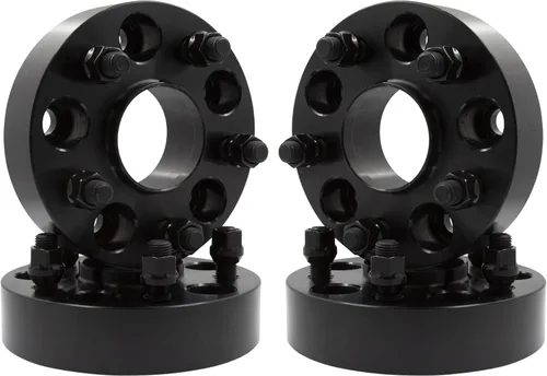 Miniatura 8 de Wheel Accessories Parts 2 adaptadores de espaciadores de rueda centrados en buje 5 en 4.724 in 0.197x4.724 in 1.00" de grosor 0.551 in 1.50