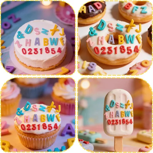 Miniatura 5 de 26 moldes de fondant con letras mayúsculas, alfabeto número 0-9, molde de silicona para decoración de pasteles de chocolate, 2 piezas, fiesta