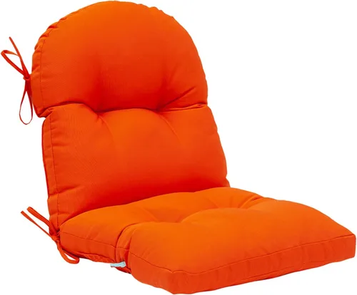 Miniatura 7 de QILLOWAY Cojín copetudo para silla de exterior, impermeable, 43 x 20 x 4 pulgadas, antideslizante, almohadilla de repuesto para muebles de mimbre
