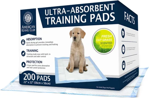 Miniatura 8 de American Kennel Club Almohadillas de entrenamiento para cachorros, 150 unidades, aroma a hierba recién cortada, almohadillas absorbentes a prueba