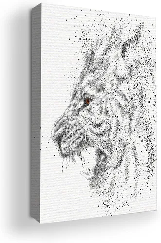 Miniatura 35 de Mavis Print - Lienzo decorativo para pared con diseño de conejo/conejo, 36 x 36 pulgadas, decoración de pared de animales impresos en HD y marco