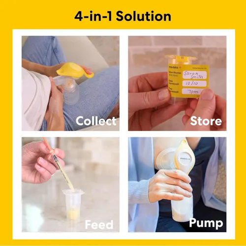 Miniatura 3 de Medela Kit de recolección y alimentación de calostro, incluye colectores de calostro y jeringas de alimentación oral, recoge, almacena y alimenta