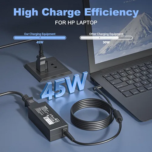 Miniatura 2 de Cargador de portátil de 45 W para HP 15-CS 15-CP 15-DA 15-DB 15-DY 15-EF:15-ef0023dx ef0021nr ef0875ms 15-cs3055wm 15-cs3075wm 15-cp0053cl 15-dy2