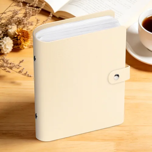 Miniatura 7 de Aevdor Paquete de 2 álbumes de fotos pequeños de 4 x 6 pulgadas, cubierta de cuero, cada paquete tiene capacidad para 52 imágenes verticales, álbum