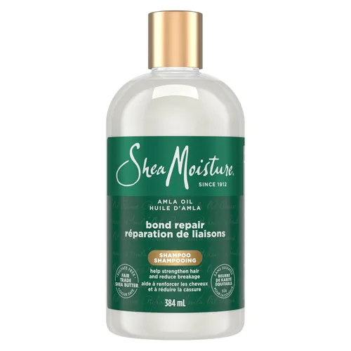 Champú Reparador de Enlaces Shea Moisture con Aceite de Amla Limpia Profundamente y Elimina la Acumulación para Reparar los Enlaces del Cabello con