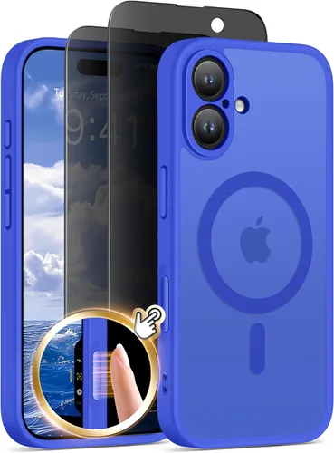 Miniatura 18 de GolbinBox Funda magnética para iPhone 15 Pro, compatible con MagSafe, protección completa de la cámara, protector de pantalla de privacidad