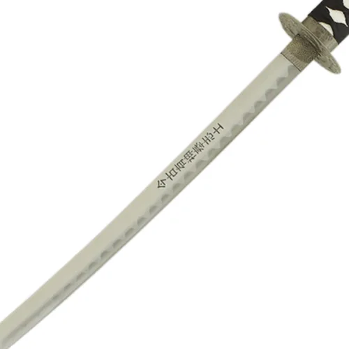 Miniatura 7 de MASTER USA - Espada Katana tallada a mano con código Samurai Bushido en vaina, acero 1045, 41.5 pulgadas en total, incluye soporte de exhibición