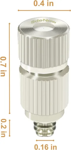 Miniatura 3 de Cabezal de pulverización antigoteo para exteriores de alta presión, boquilla de sistema de nebulización de enfriamiento al aire libre, boquillas