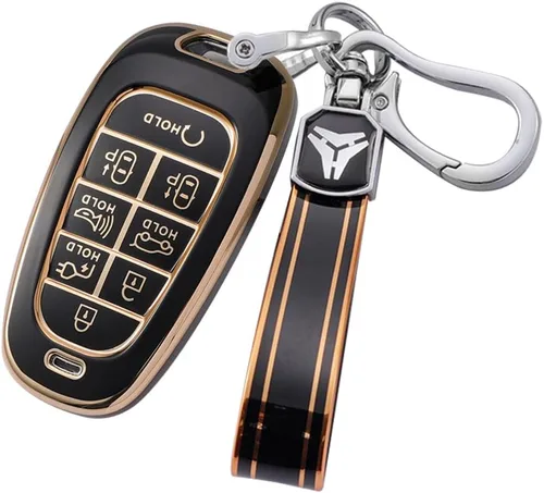 Miniatura 17 de ontto Soporte para llavero remoto inteligente de 8 botones compatible con Hyundai Sonata Sel IONIQ 5 Nexo Tucson Sonata 2020 Grandeur 2020 Sonata