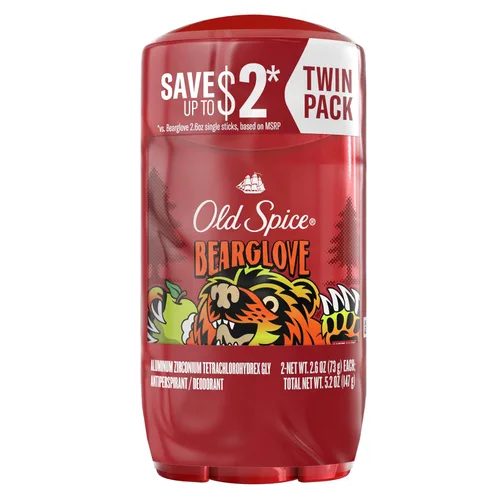 Old Spice Colección salvaje antiperspirante sólido invisible y desodorante 2 unidades.