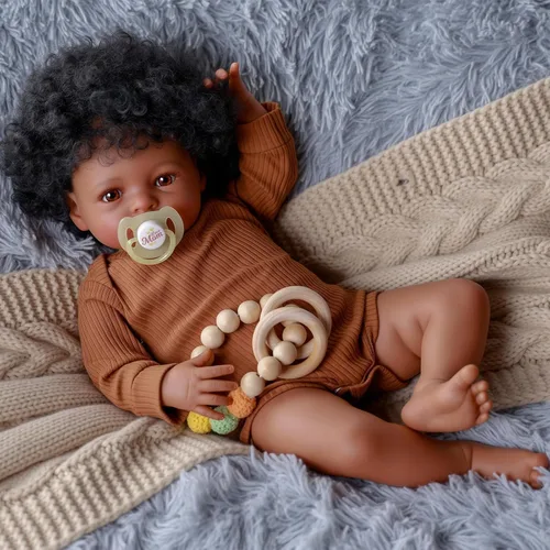 Miniatura 7 de BABESIDE Muñecas realistas de bebé Reborn de 18 pulgadas, cuerpo suave, realista, muñeca de bebé recién nacida, muñecas de bebé de la vida real