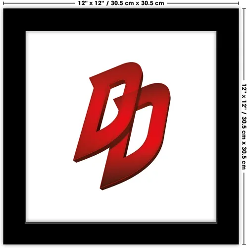 Miniatura 6 de Trends International Gallery Pops Marvel Comics Daredevil - Póster de pared con símbolo DD, 12.00 x 12.00 pulgadas, versión de marco negro