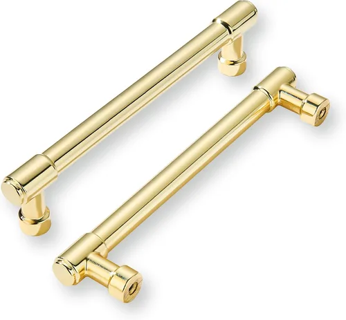 Miniatura 166 de khtumeware - Juego de 2 tiradores grandes para gabinete, diámetro 1-3/4 pulgadas, zinc resistente, para cajones, puertas y tocadores, color latón