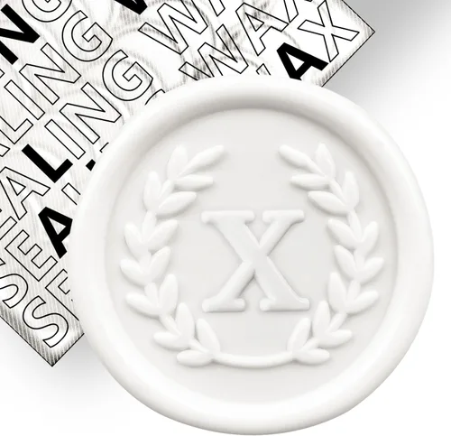 Miniatura 49 de 50 calcomanías adhesivas de cera con letra W, hechas a mano, sin necesidad de sellar, rasgar y usar calcomanías de cera para invitaciones de boda