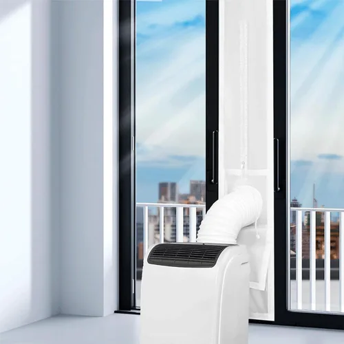 Miniatura 4 de Kit de ventilación de puerta corredera de CA portátil, kit de sellado de puerta 100% para aire acondicionado portátil y secadora A