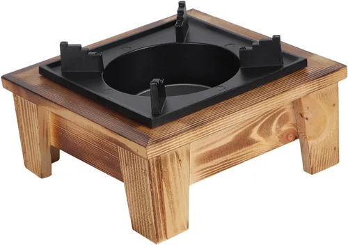 Miniatura 7 de Estufa de alcohol, estufa portátil de alcohol para barbacoa, estante de madera, barbacoa, horno, horno, utensilios de cocina, utensilios de cocina