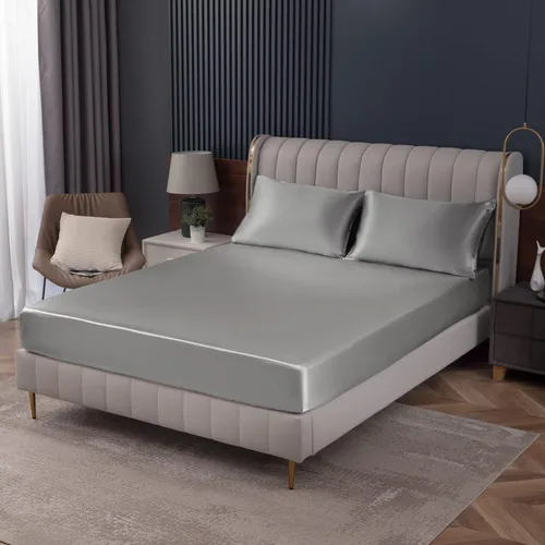 Miniatura 15 de Homiest Sábana Plana de Satén Blanco - Ropa de Cama de Colchón Full de Lujo y Ultra Suave