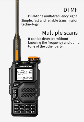 Miniatura 2 de UV-K5 Radio de doble banda de salida de 5 vatios Radio portátil de dos vías con alerta meteorológica NOAA Walkie Talki FM (1 unidad)