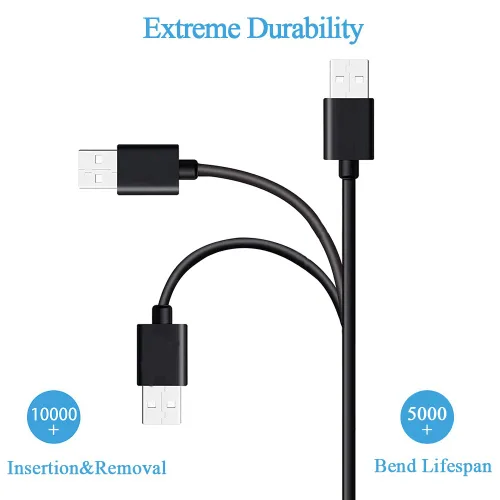Miniatura 4 de Cable micro USB de 10 pies para Blue Yeti Nano, cable de repuesto para micrófono USB Yeti X