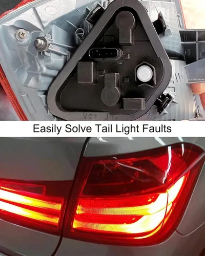Miniatura 5 de 63217313044 Soporte de lámpara trasera para luz trasera, panel de enchufe para BMW Serie 3 320i 328i 335i 328d 2012-2015, lado del pasajero